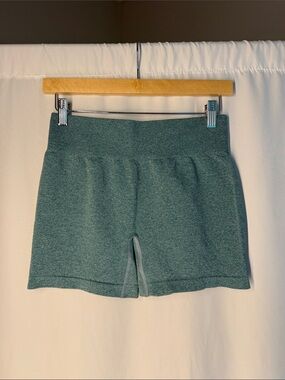 High-Rise Teal Bike Shorts for Women